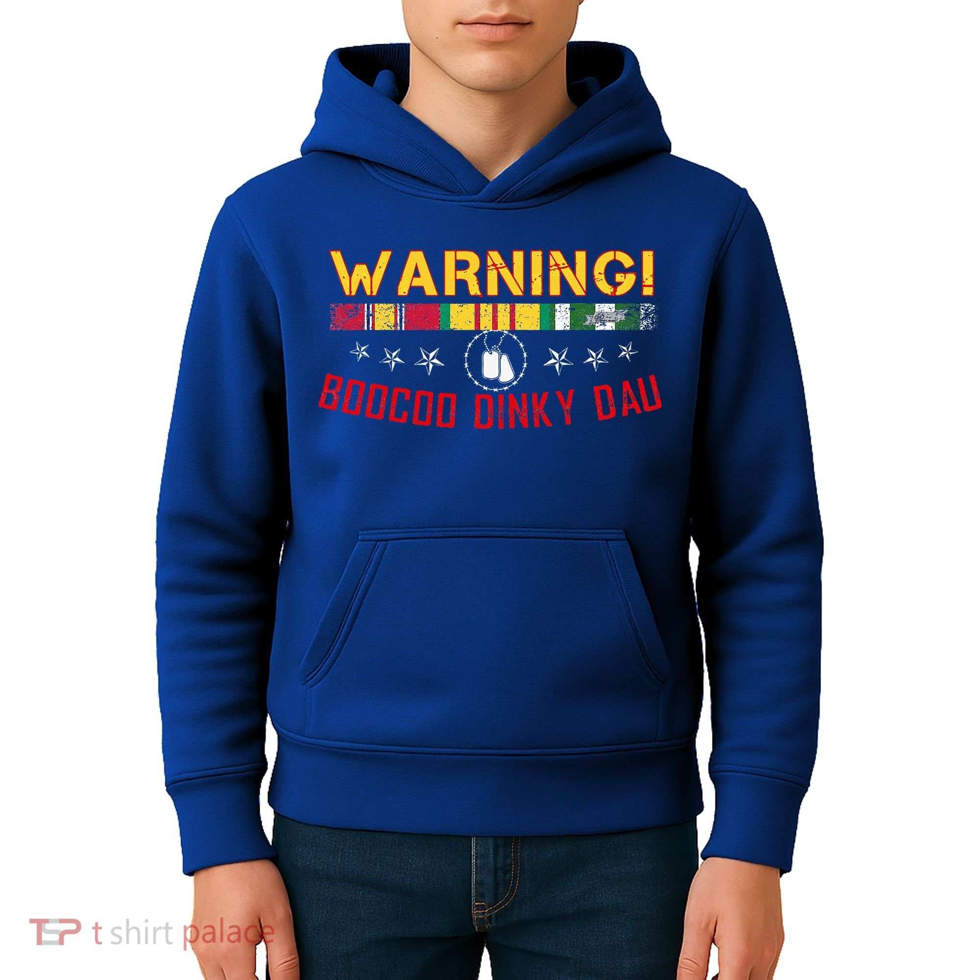 Vietnam Veteran Boocoo Dinky Dau Kids Hoodie