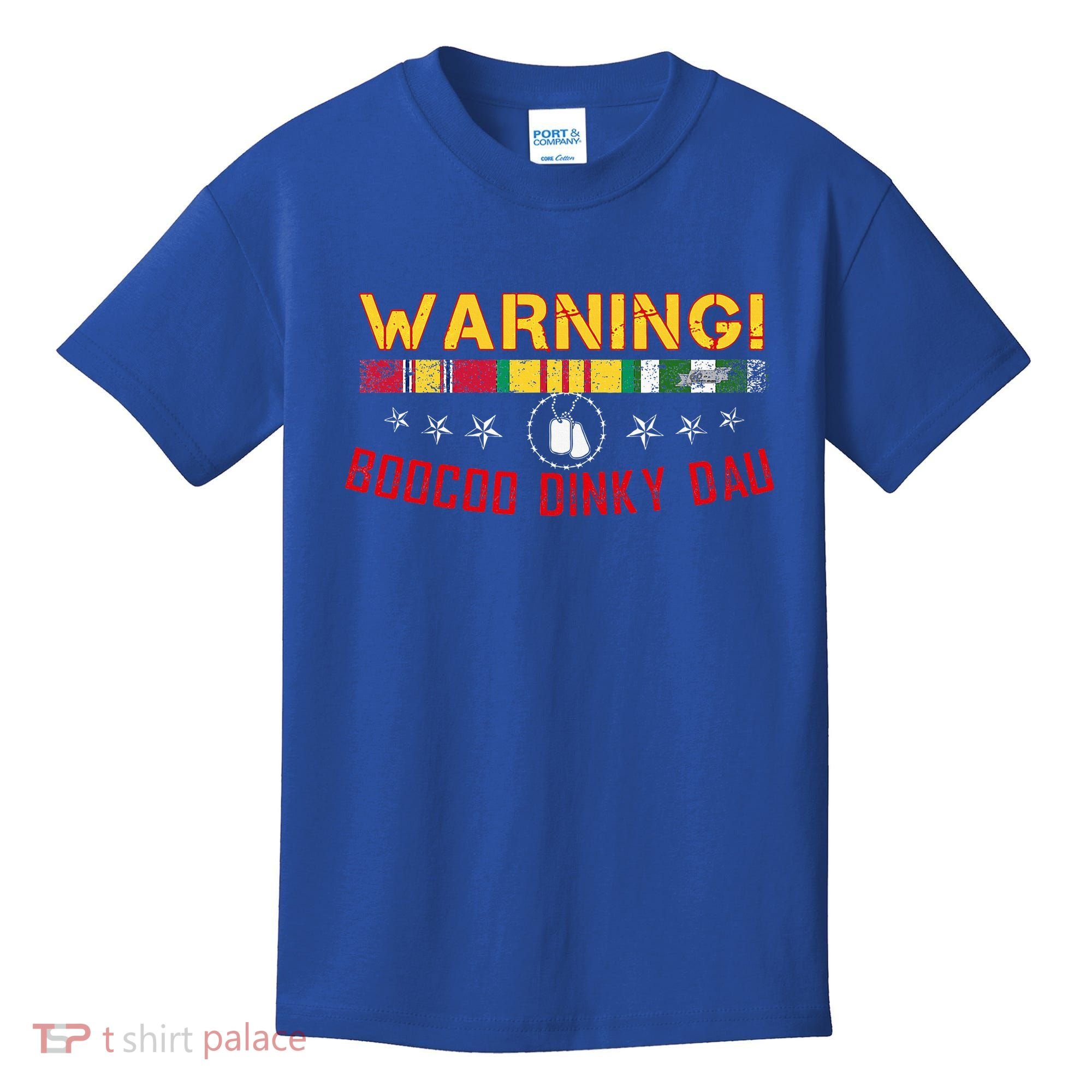 Vietnam Veteran Boocoo Dinky Dau Kids T-Shirt