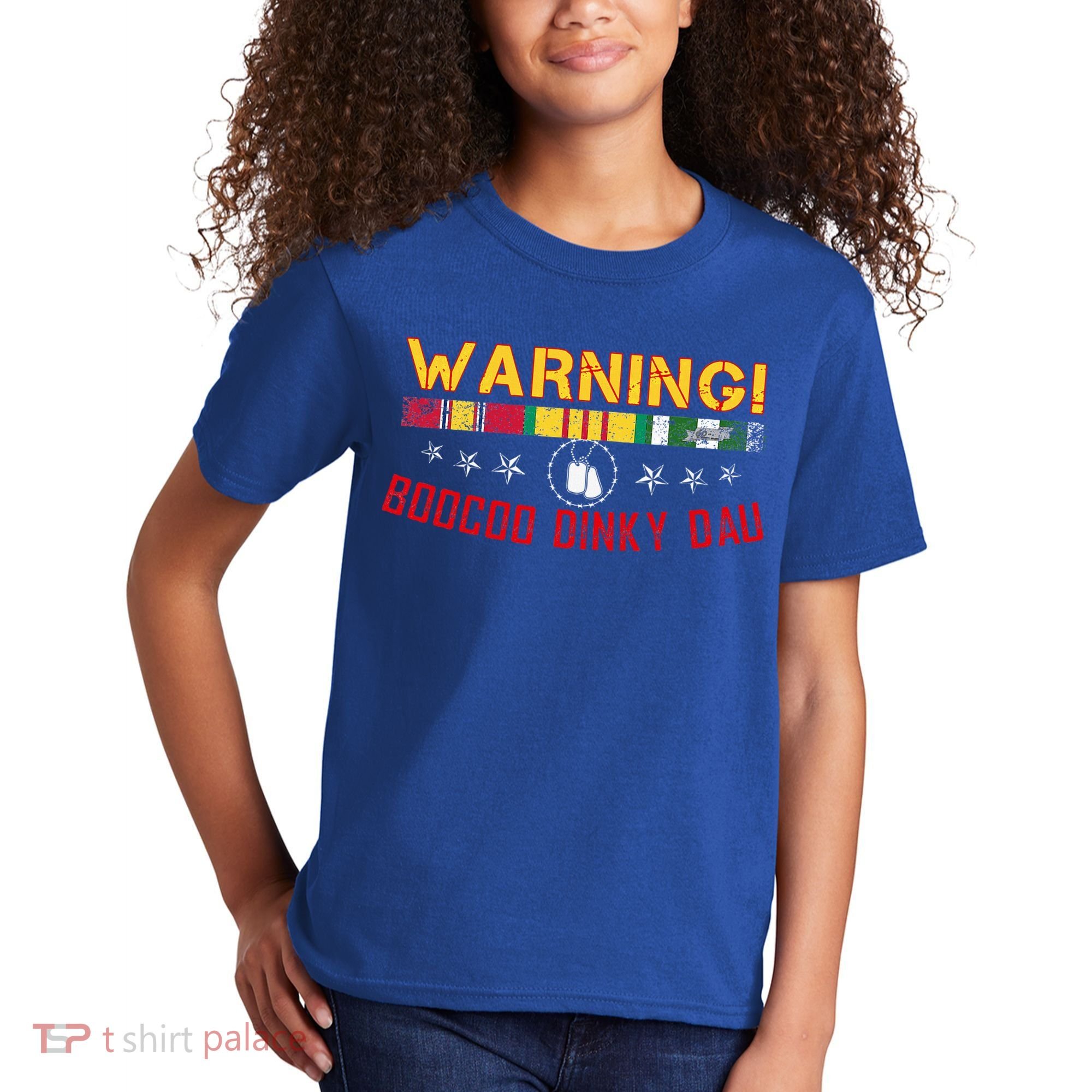 Vietnam Veteran Boocoo Dinky Dau Kids T-Shirt
