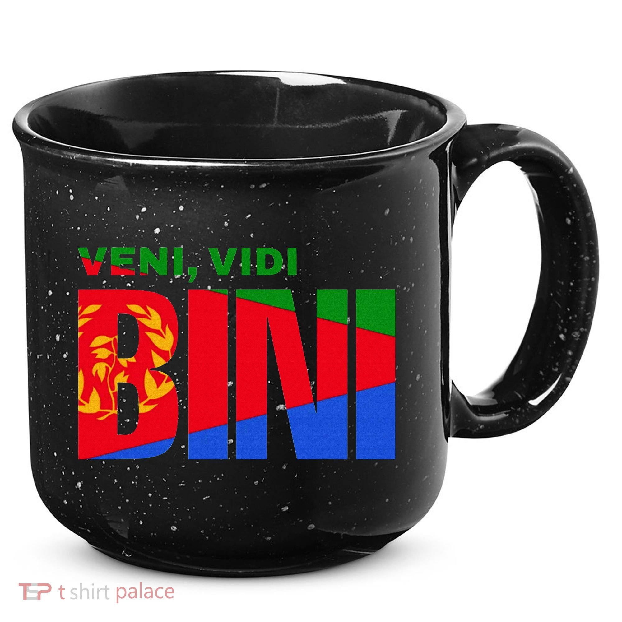 Vini Vidi Bini Eritrean Cyclist De France 15oz Campfire Ceramic Mug
