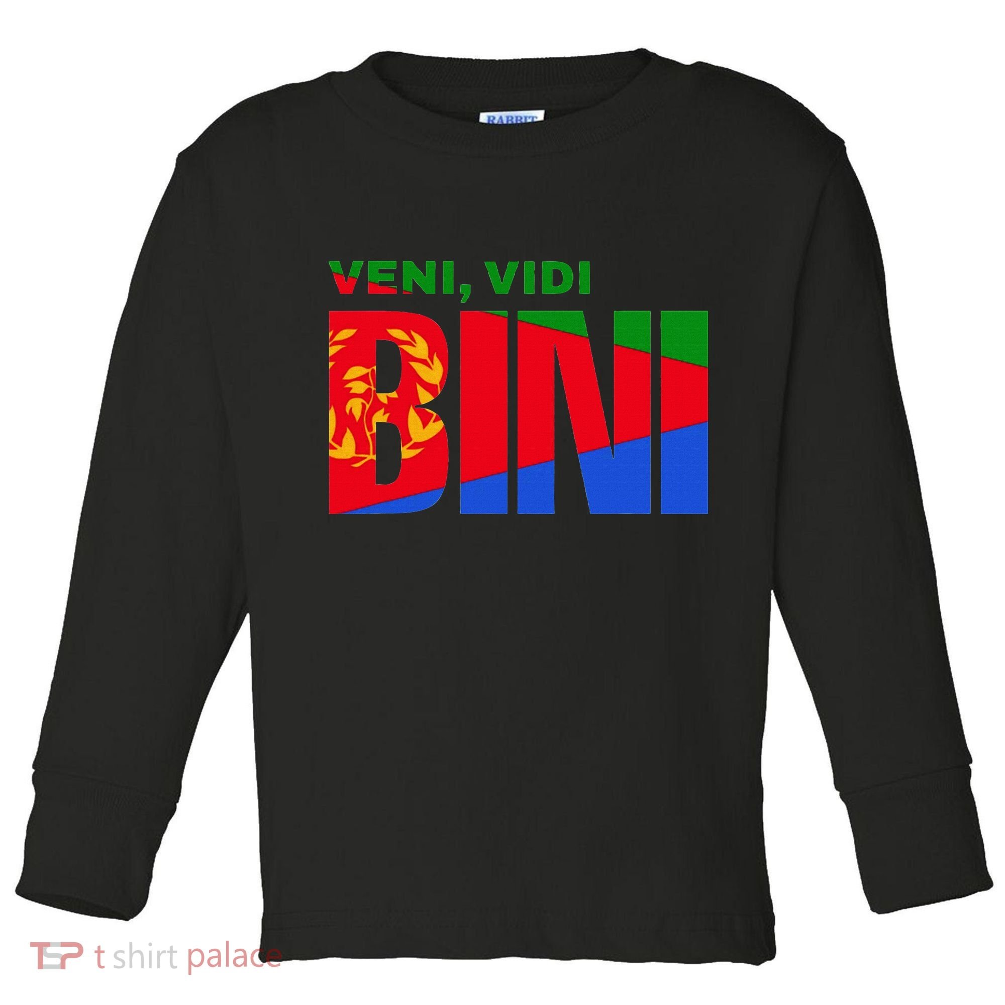 Vini Vidi Bini Eritrean Cyclist De France Toddler Long Sleeve Shirt