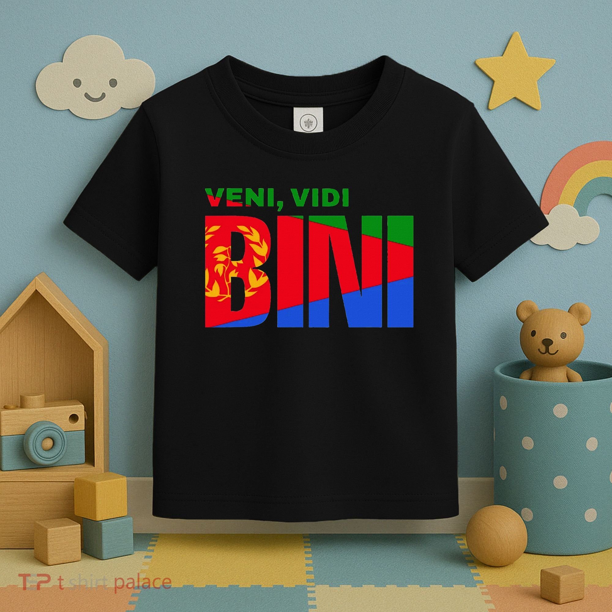 Vini Vidi Bini Eritrean Cyclist De France Toddler T-Shirt