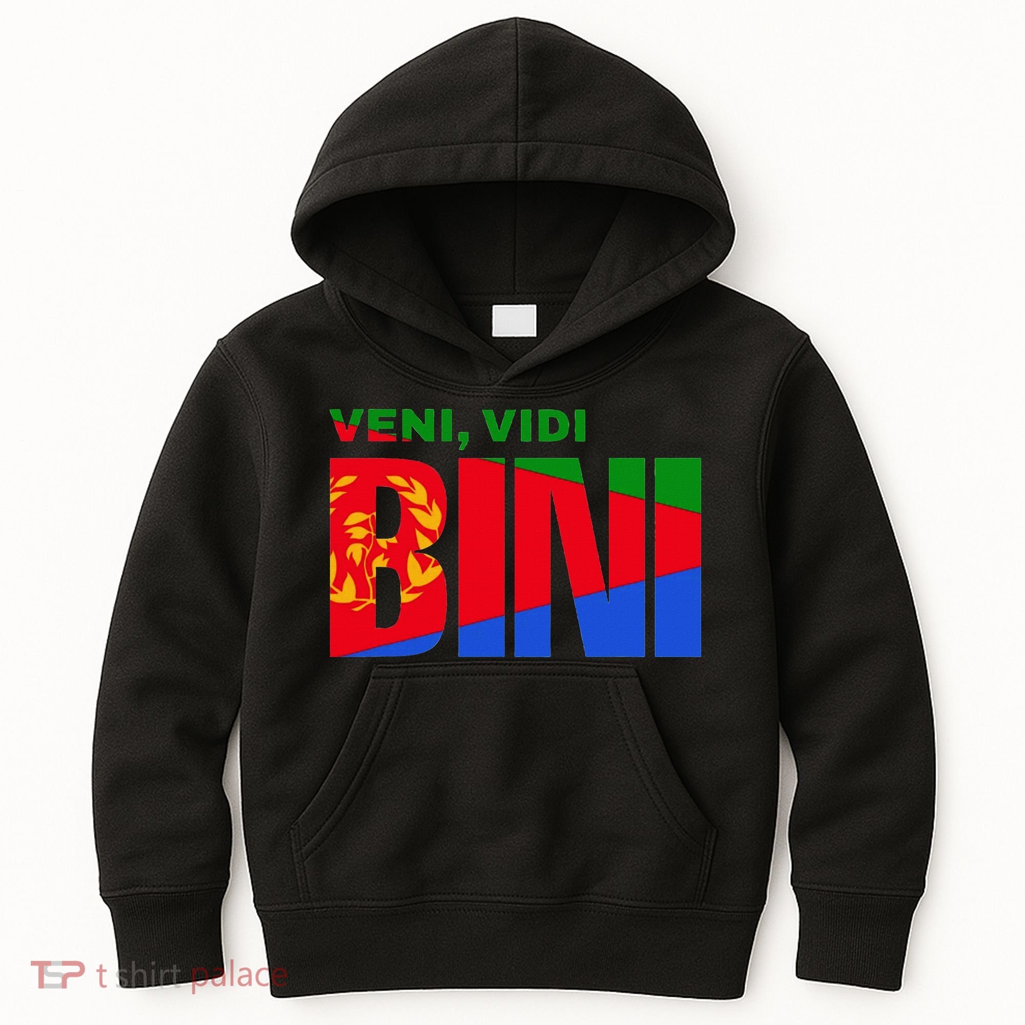 Vini Vidi Bini Eritrean Cyclist De France Kids Hoodie