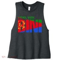 Vini Vidi Bini Eritrean Cyclist De France Women's Racerback Cropped Tank thumb 0