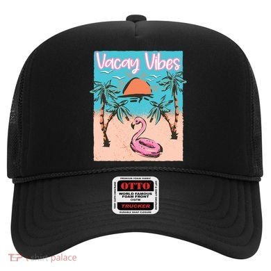 Vacay Vibes Beach Flamingo Summer Vacation Gift Hat
