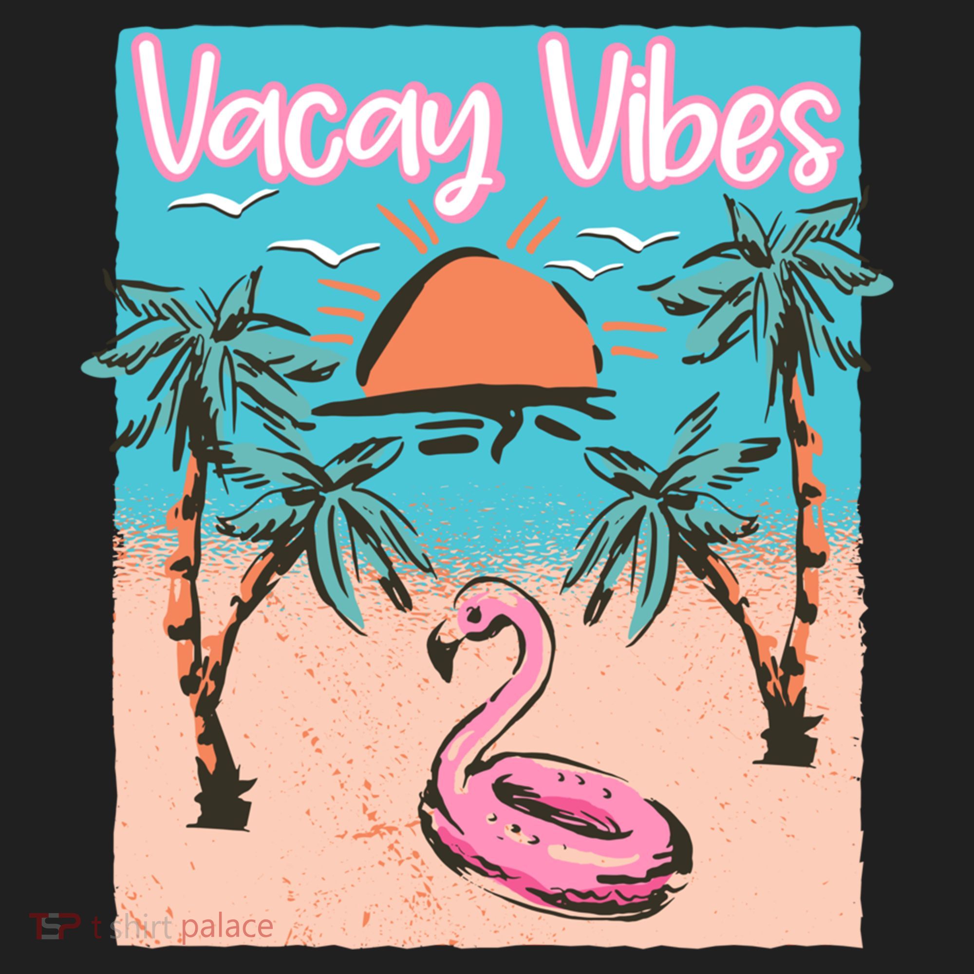 Vacay Vibes Beach Flamingo Summer Vacation Gift Hat