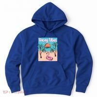 Vacay Vibes Beach Flamingo Summer Vacation Gift Hoodie thumb 0