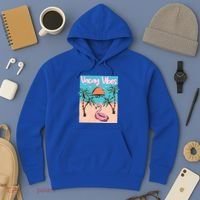 Vacay Vibes Beach Flamingo Summer Vacation Gift Hoodie thumb 3