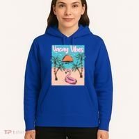 Vacay Vibes Beach Flamingo Summer Vacation Gift Hoodie thumb 5