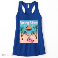 Vacay Vibes Beach Flamingo Summer Vacation Gift Women's Tank Top thumb 0