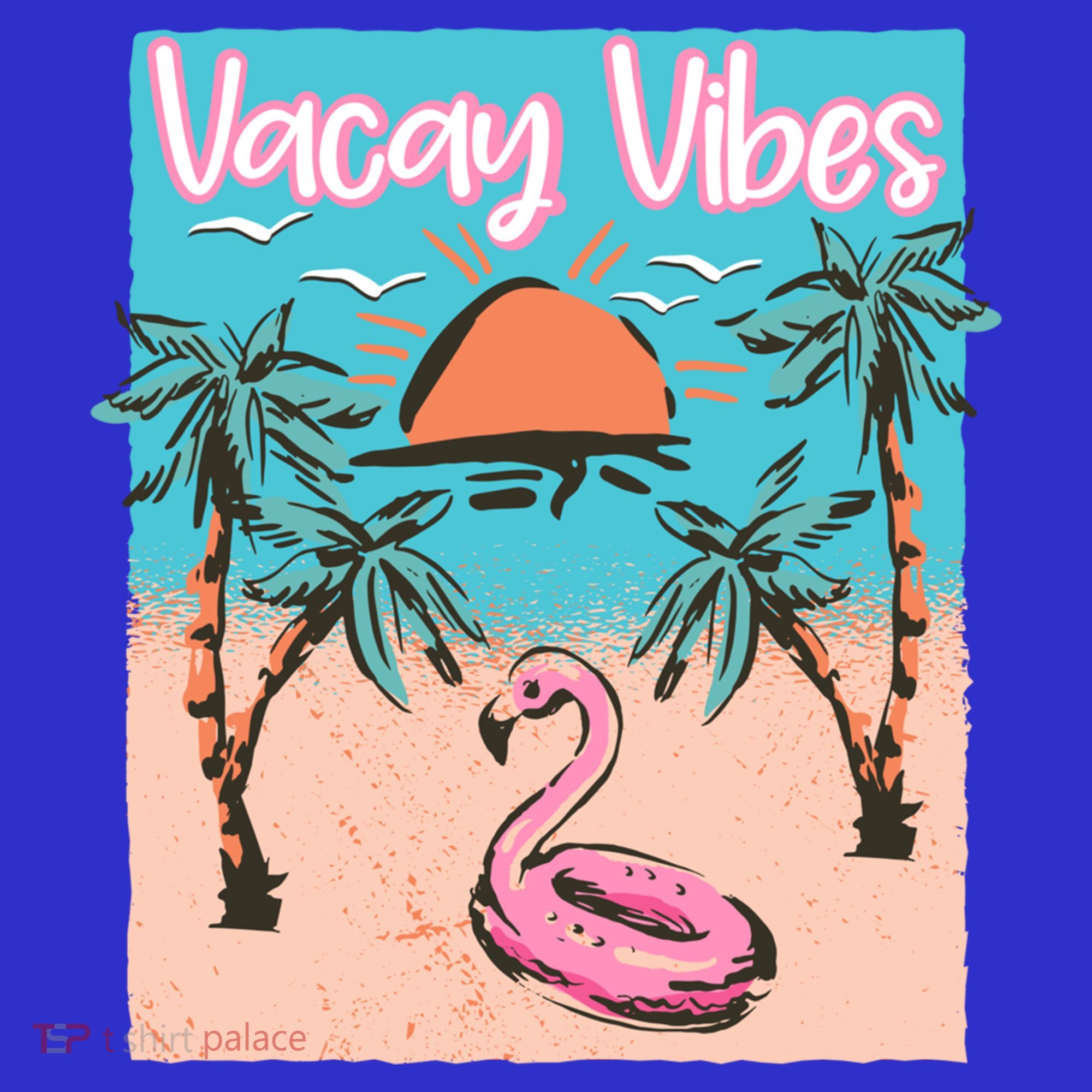 Vacay Vibes Beach Flamingo Summer Vacation Gift Baby Bodysuit