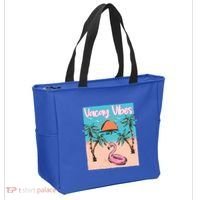 Vacay Vibes Beach Flamingo Summer Vacation Gift Tote Bag thumb 2