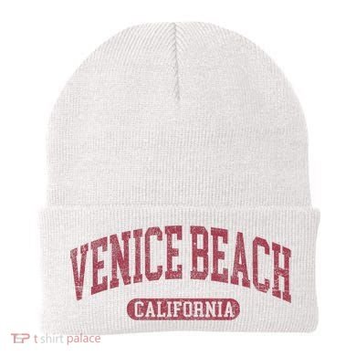 Vintage Venice Beach Est 1905 California Ca Retro Throwback Beanie