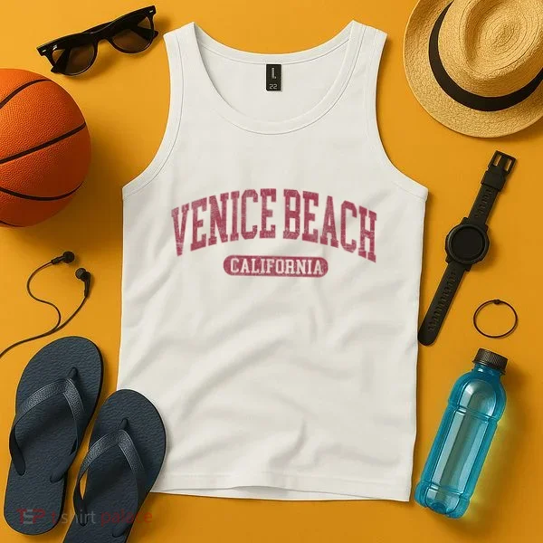 Vintage Venice Beach Est 1905 California Ca Retro Throwback Tank Top