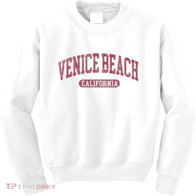 Vintage Venice Beach Est 1905 California Ca Retro Throwback Kids Sweatshirt