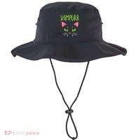 Vampurr Vampire Cat Funny Halloween Costume Bucket Hat thumb 0