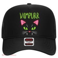 Vampurr Vampire Cat Funny Halloween Costume Hat thumb 0