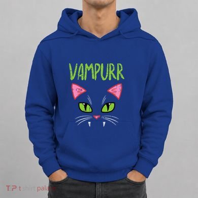 Vampurr Vampire Cat Funny Halloween Costume Hoodie