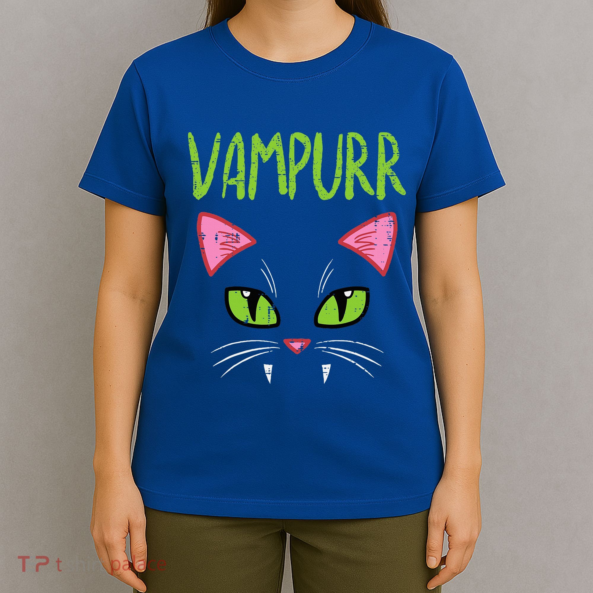 Vampurr Vampire Cat Funny Halloween Costume T-Shirt