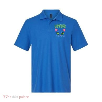 Vampurr Vampire Cat Funny Halloween Costume Polo