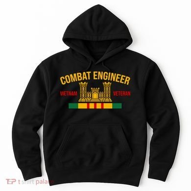 Vietnam Veteran Combat Engineer symbol Hoodie