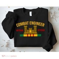Vietnam Veteran Combat Engineer symbol Sweatshirt thumb 2