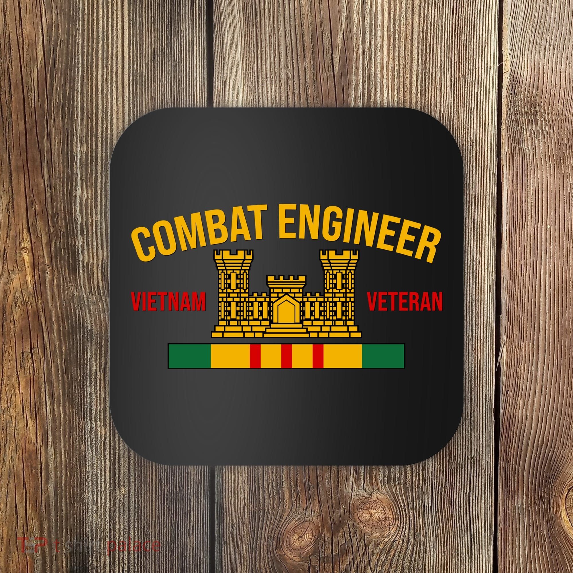 Vietnam Veteran Combat Engineer symbol Coaster