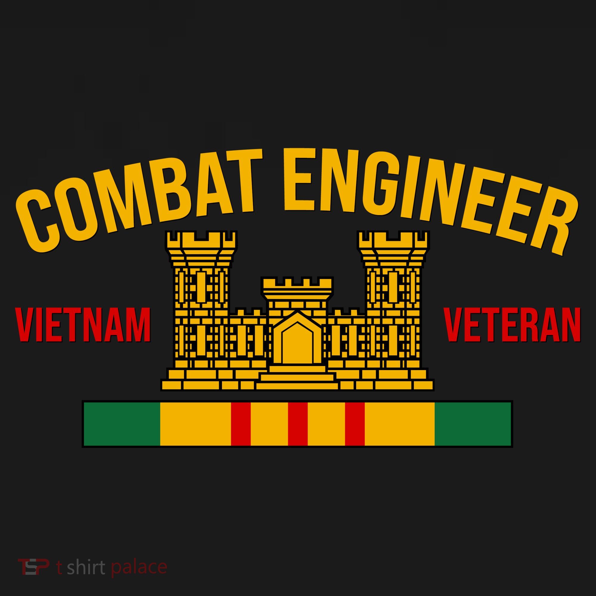 Vietnam Veteran Combat Engineer symbol Polo