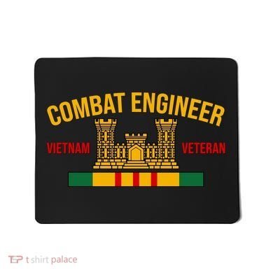 Vietnam Veteran Combat Engineer symbol Mousepad
