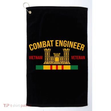 Vietnam Veteran Combat Engineer symbol Golf Towel