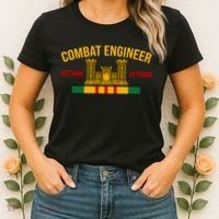 Vietnam Veteran Combat Engineer symbol Women's T-Shirt thumb 2