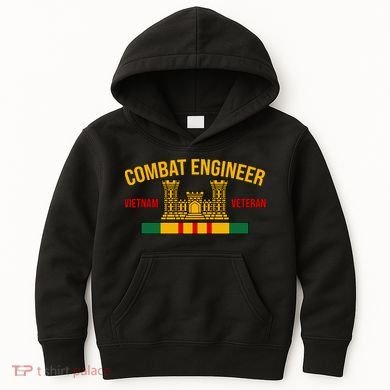 Vietnam Veteran Combat Engineer symbol Kids Hoodie
