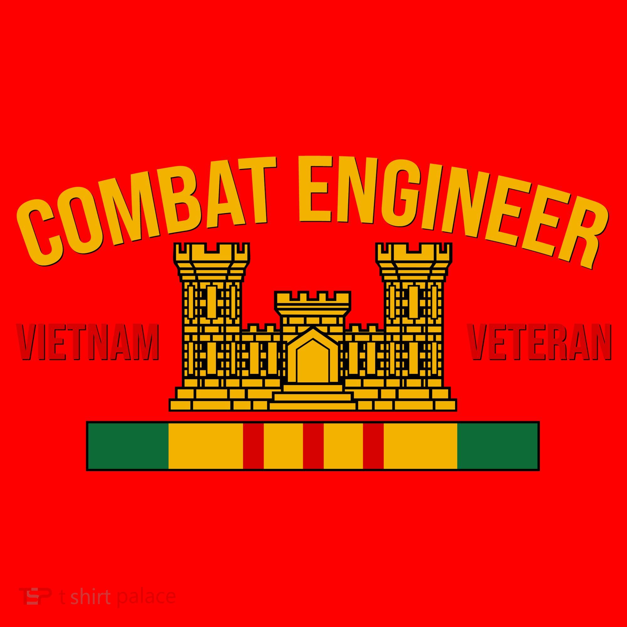 Vietnam Veteran Combat Engineer symbol Santa Hat