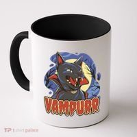 Vampurr Vampire Cat Coffee Mug thumb 0