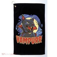 Vampurr Vampire Cat Golf Towel thumb 0