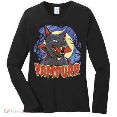 Vampurr Vampire Cat Women's Long Sleeve Shirt