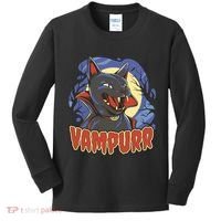 Vampurr Vampire Cat Kids Long Sleeve Shirt thumb 0