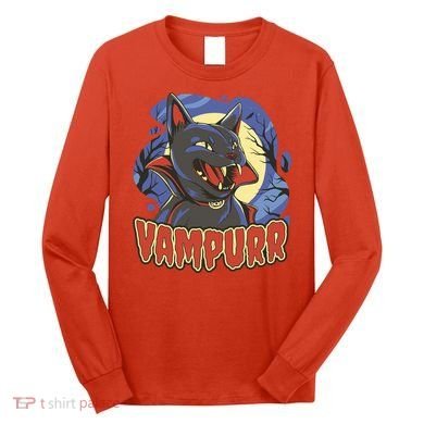 Vampurr Vampire Cat Long Sleeve Shirt
