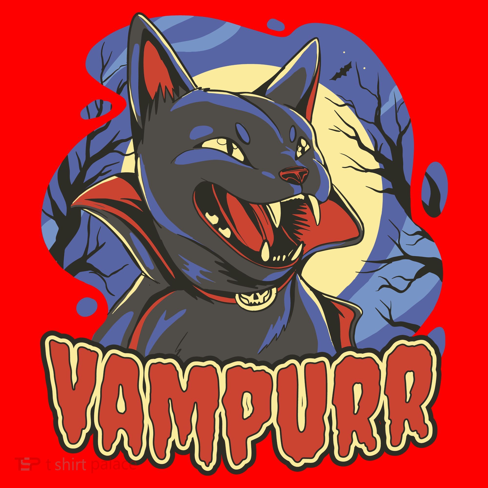 Vampurr Vampire Cat Santa Hat