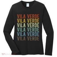 Vila Verde City Portugal Retro Women's Long Sleeve Shirt thumb 0