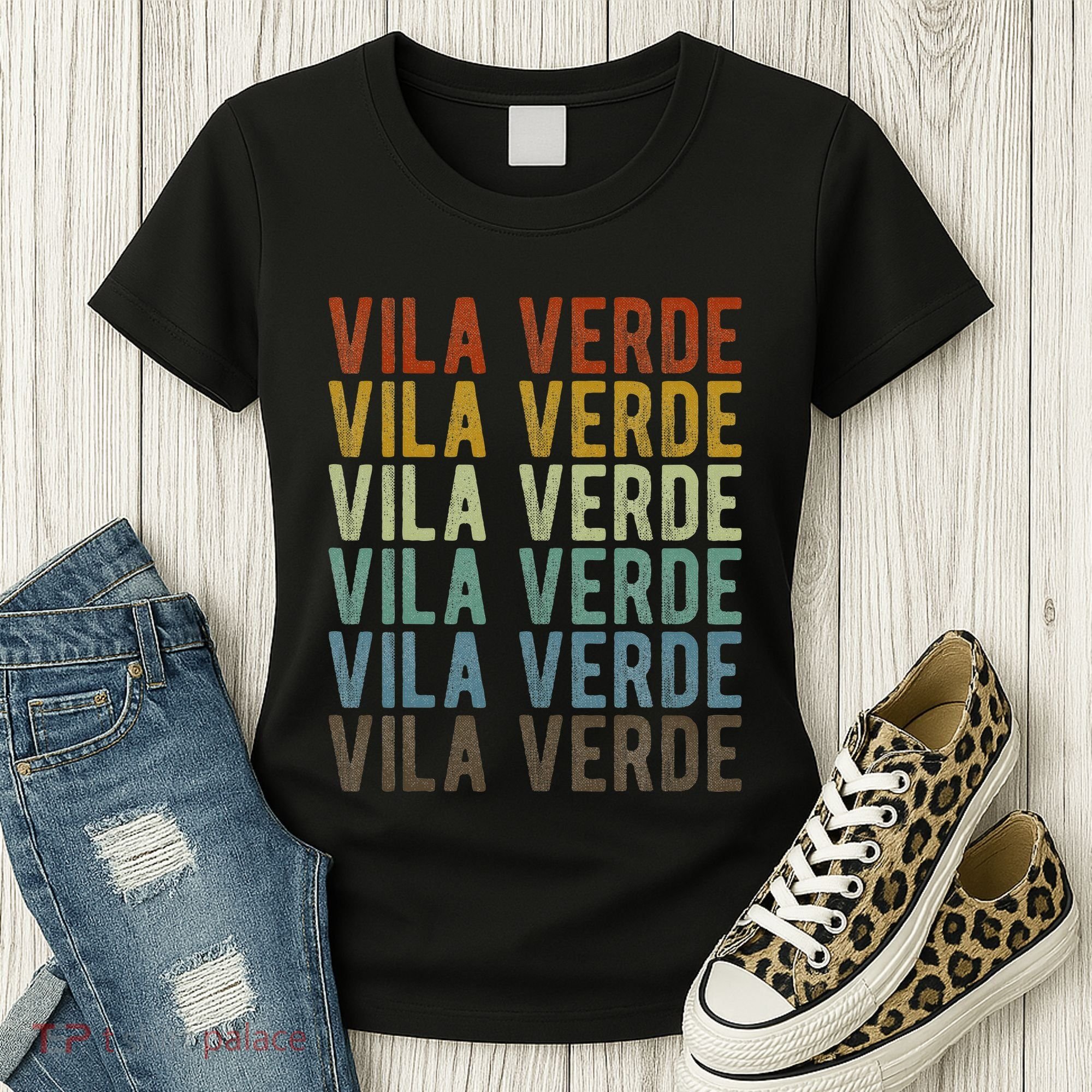 Vila Verde City Portugal Retro Women's T-Shirt
