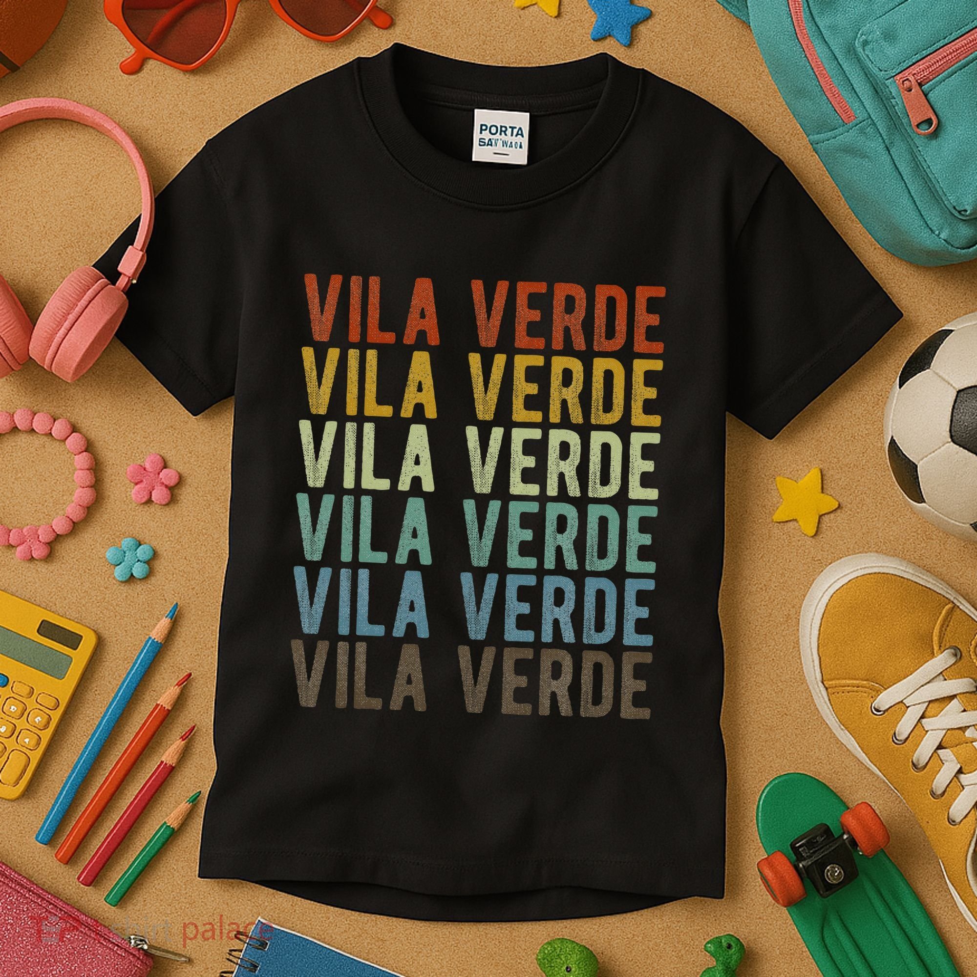 Vila Verde City Portugal Retro Kids T-Shirt