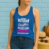 Vietnam Veteran Daughter Cute Gift Raised By My Hero Women's Tank Top thumb 2