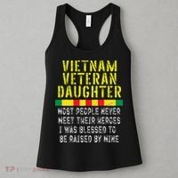 Vietnam Veteran Daughter Raised By My Hero War Veterans Women's Tank Top thumb 3