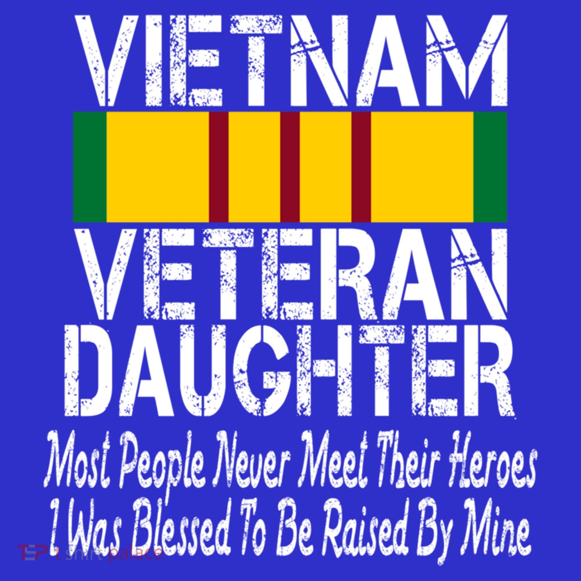 Vietnam Veteran Daughter Raised By My Hero Military Service Gift Women's Tank Top