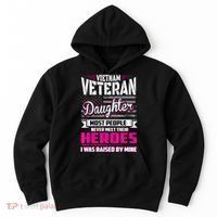 Vietnam Veteran Daughter Raised By My Hero Hoodie thumb 0