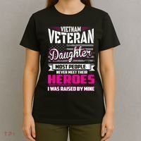 Vietnam Veteran Daughter Raised By My Hero T-Shirt thumb 4