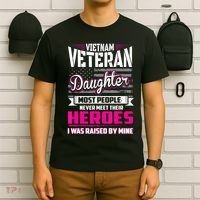 Vietnam Veteran Daughter Raised By My Hero T-Shirt thumb 6