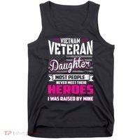 Vietnam Veteran Daughter Raised By My Hero Tank Top thumb 0