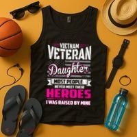 Vietnam Veteran Daughter Raised By My Hero Tank Top thumb 4